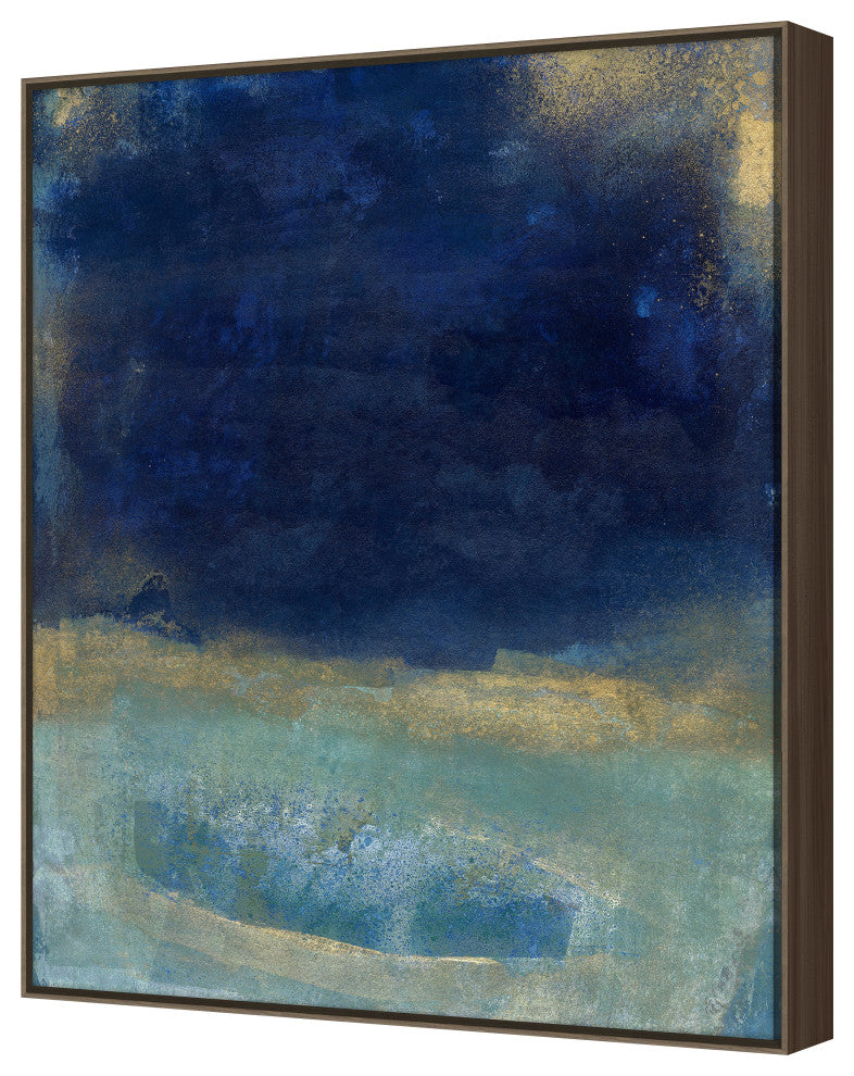 Deep Blue 1 Fine Art Print, Walnut, 50"x40"
