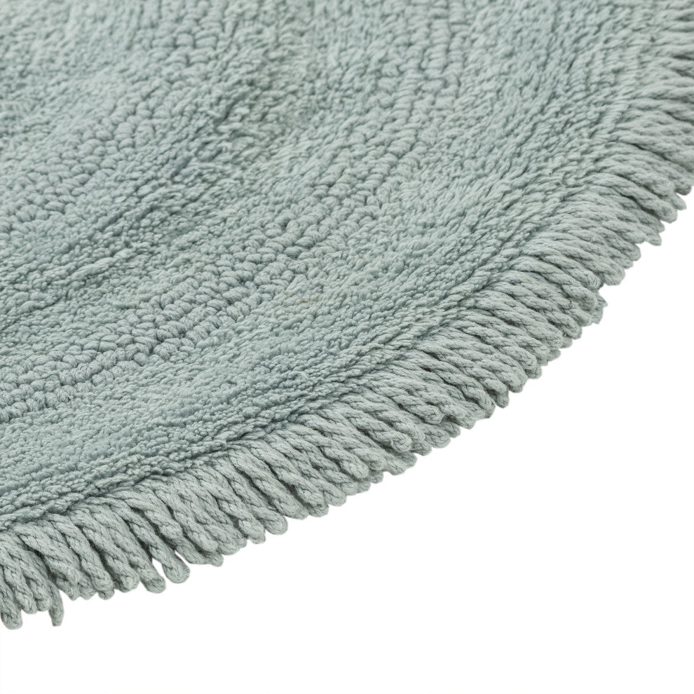 Hartley Machine Tufted Bath Mat, Blue, 30"x30"