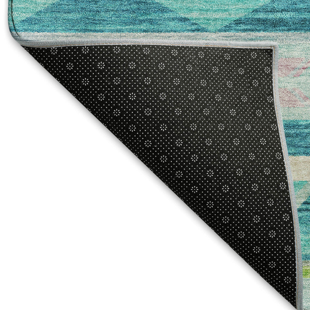 Addison Premium Washable Mayfield AMF178 Teal 9' x 12' Rug