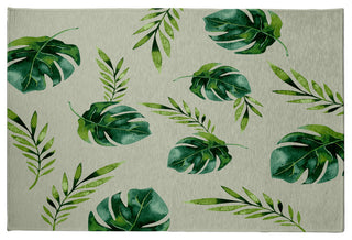 Jungle Leaf Rug, 4'x6'