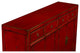 Distressed Red Elmwood Chinese Ming Sideboard