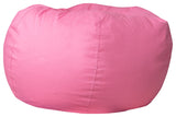 DG-BEAN-LARGE-SOLID-PK-GG Fabric Kids Bean Bag Chair, Pink