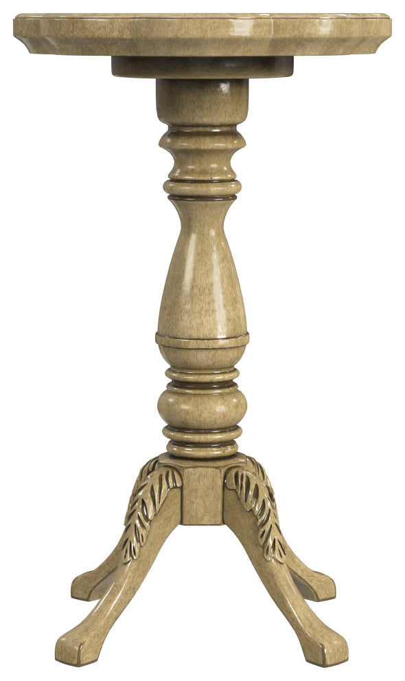 Whitman Scatter Table, Olive Ash Burl, Beige