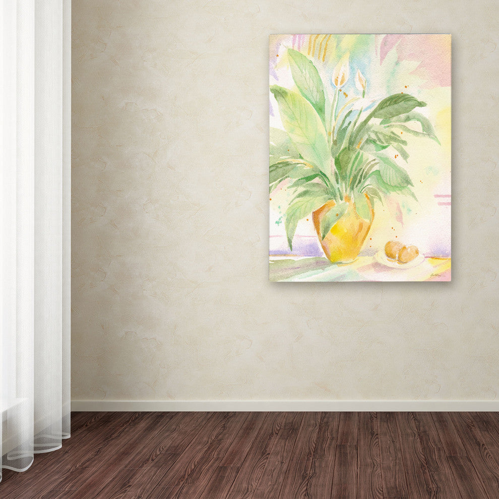 ''The Peace Lily'' Canvas Art by Sheila Golden