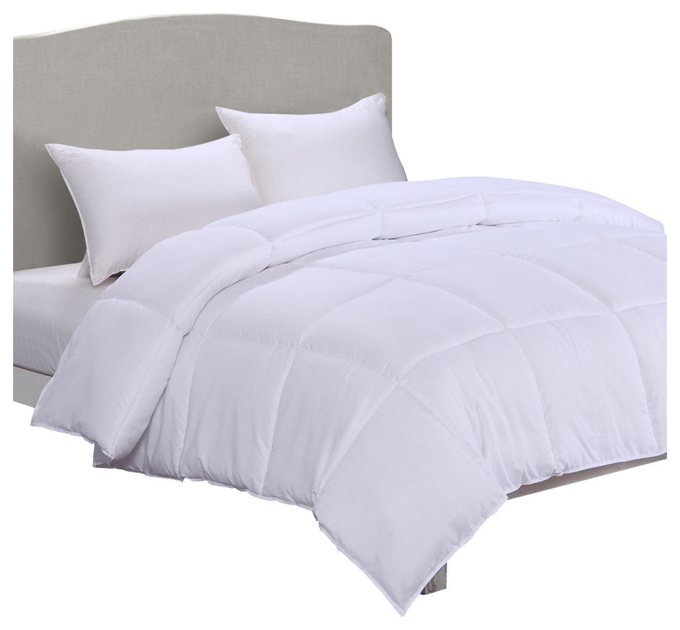 Stayclean Down Alternative Comforter With Stain Control, White, Twin