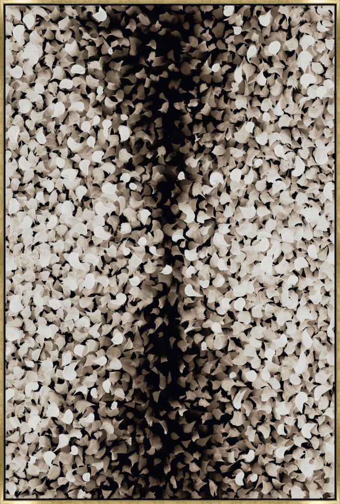 36x54 The Flip Side II, Framed Artwork, Gold