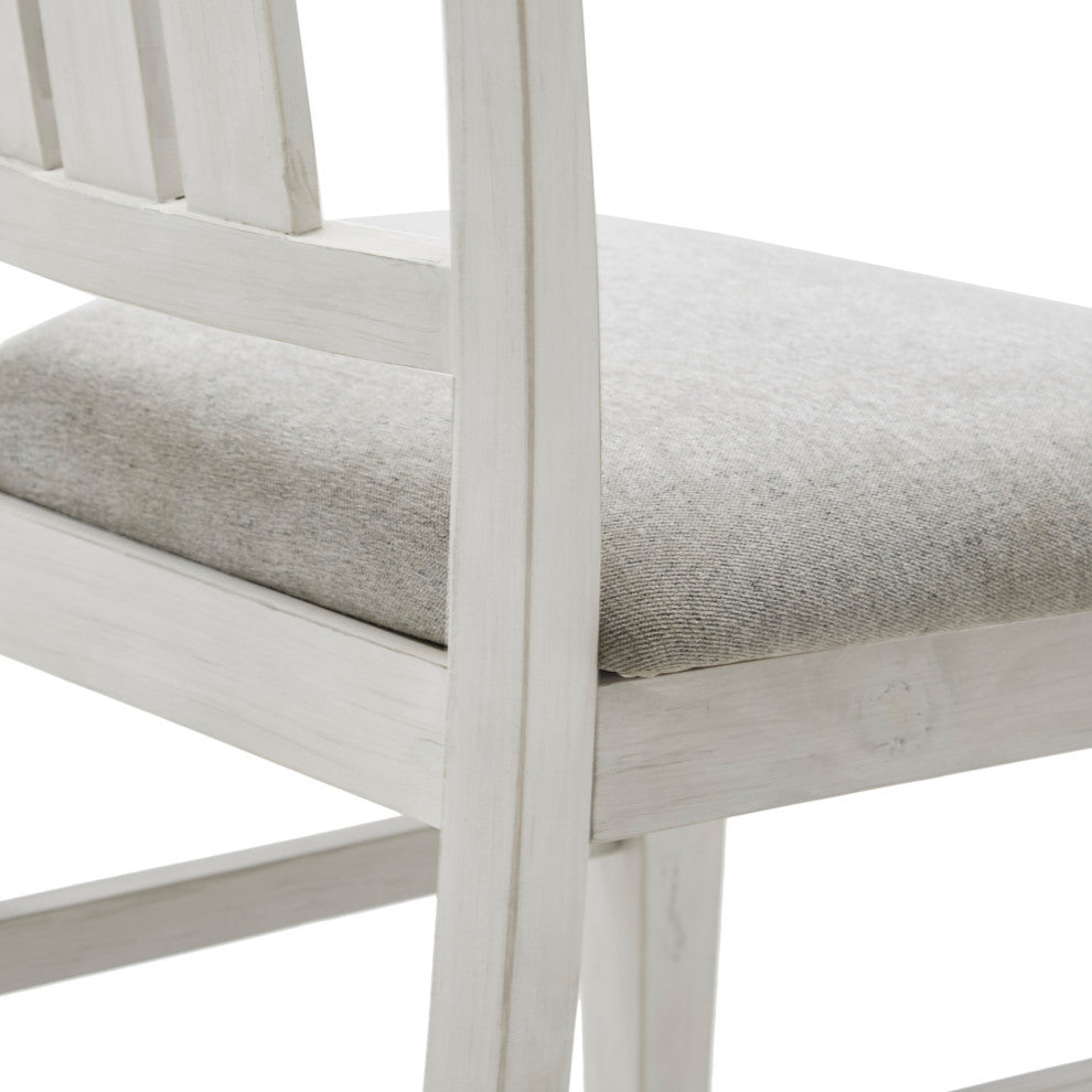 INK+IVY Sonoma Dining Bench, Natural, Reclaimed White, 4-Piece Dining Set