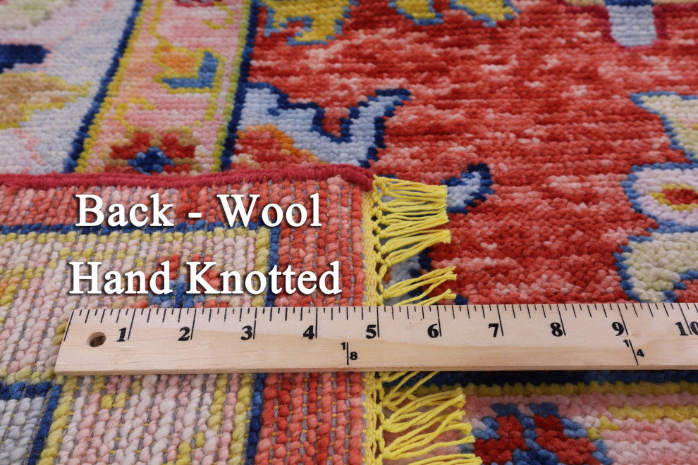 Turkish Oushak Hand Knotted Wool Rug 8' 11" X 11' 5" - Q14801