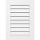 42 x 28 Vertical Surface Mount PVC Gable Vent, Functional, Standard Frame