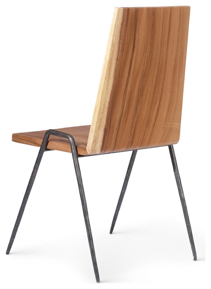 Forged Leg Dining Chair, Metal, Natural/Copper