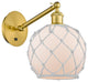 Innovations 317-1W-SG-G121-8RW-LED 1-Light Sconce, Satin Gold