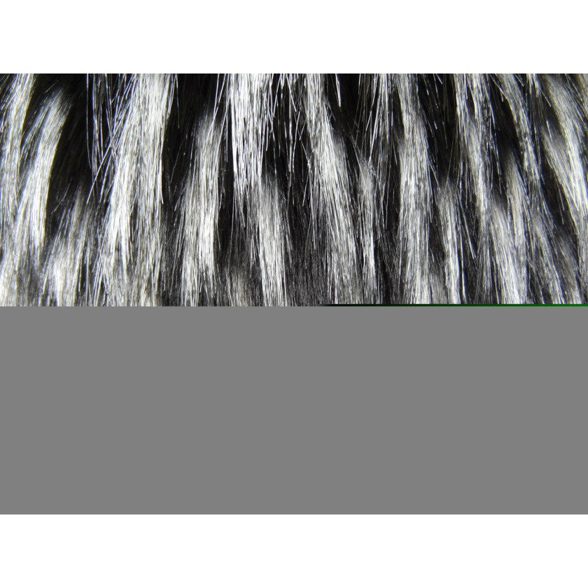 Plutus Wolf Fur Handmade Throw Pillow, (24" x 24")
