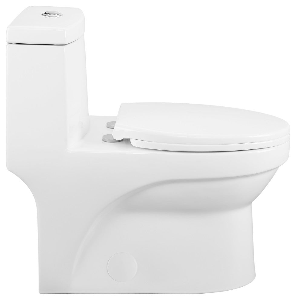 Virage One Piece Elongated Toilet With Touchless Retrofit Dual Flush 1.1/1.6