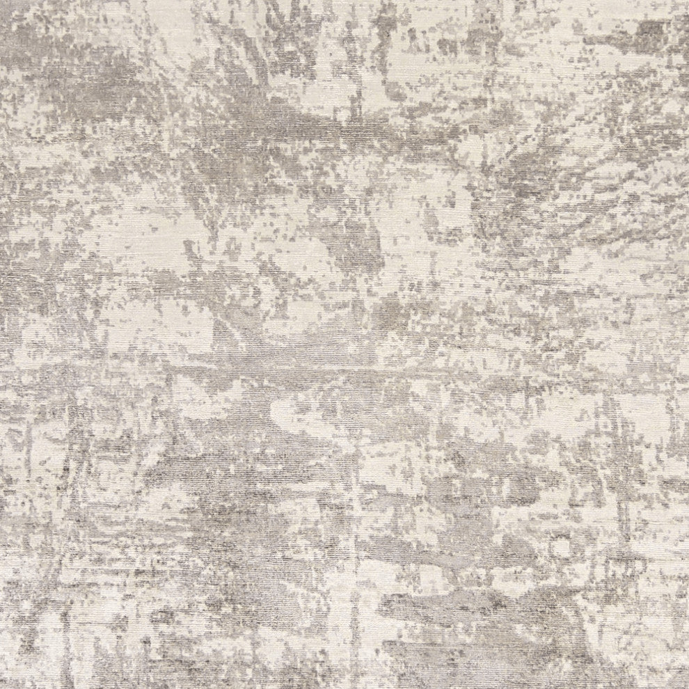 3' X 5' Beige Abstract Hand Loomed Area Rug