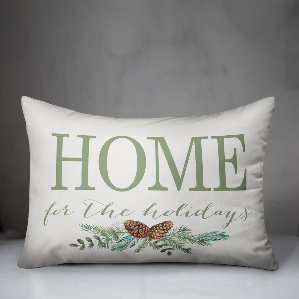 Home For The Holidays 14x20 Spun Poly Pillow
