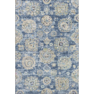 Premium Machine Washable Mayfield AMF634 Blue 8' x 10' Rug