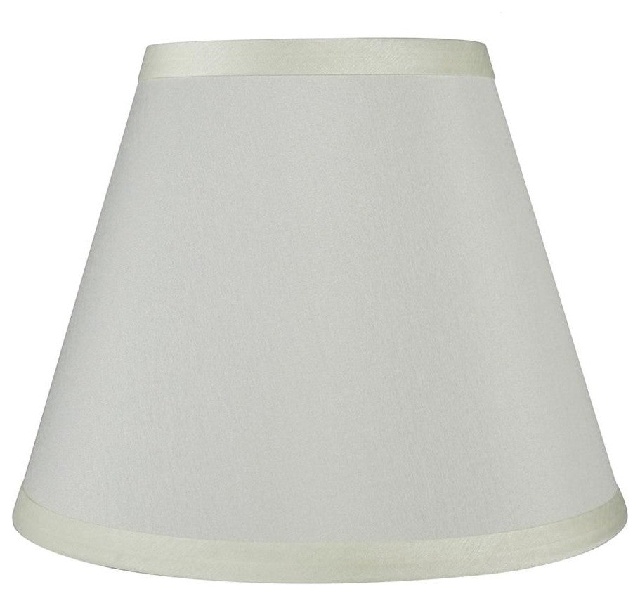 Hardback Faux Silk Coolie Lamp Shade, 5x9x7", Cream, Eggshell Silk, Single