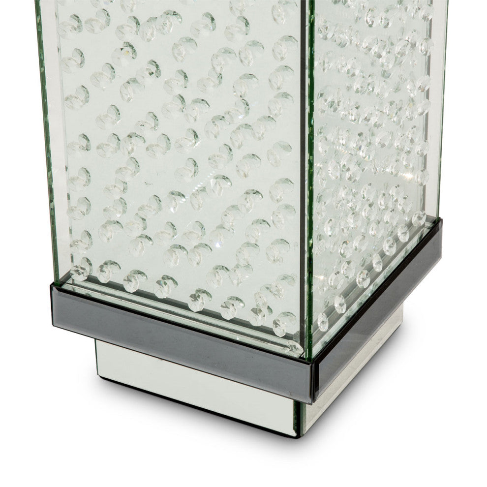 Montreal Mirrored Crystal Vase, Large