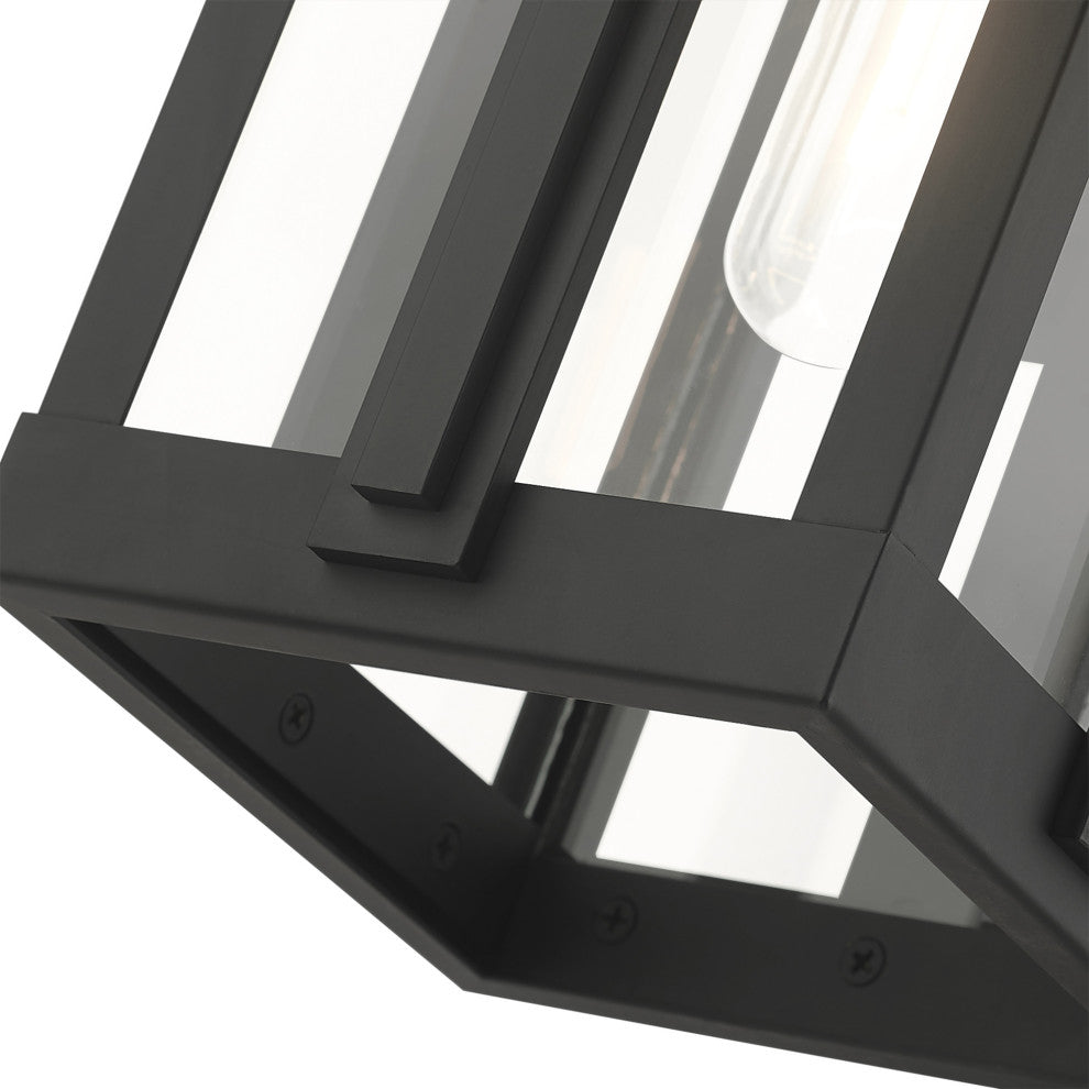 Black Art Deco, Sophisticated Outdoor Wall Lantern
