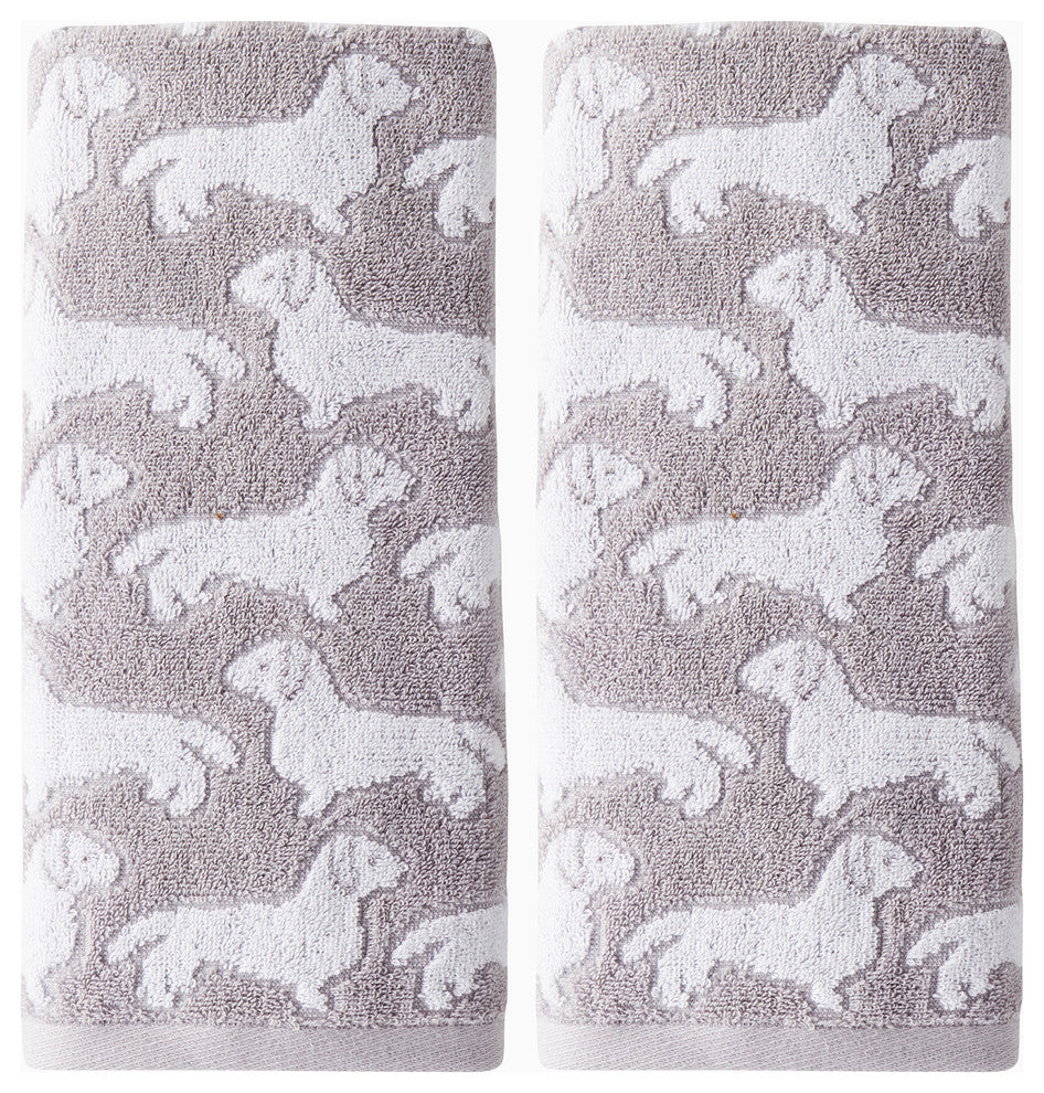 SKL Home 2-Piece Dog Hand Towel Set