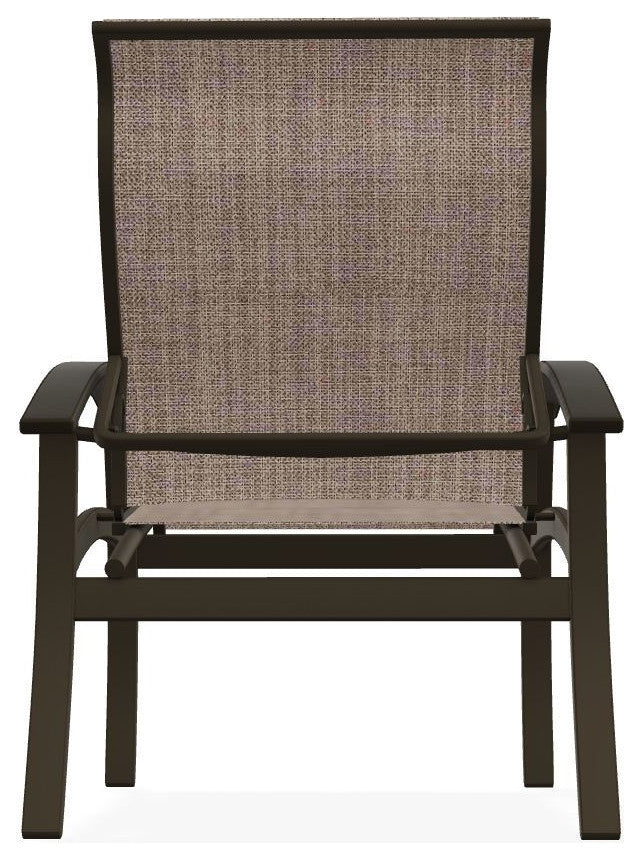 Belle Isle Sling Adjustable Outdoor Dining Chair, Augustine Fennel/Beachwood