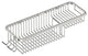 9122 Shower and Soap Basket Combo, Polished Stainless Steel