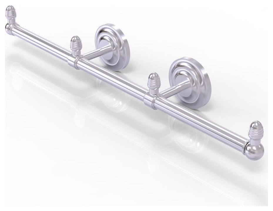 Que New 3 Arm Guest Towel Holder, Satin Chrome