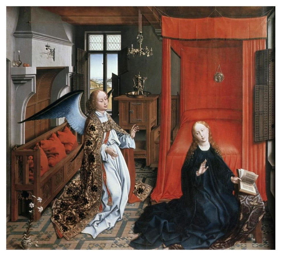 "Annunciation 2" Digital Paper Print by Rogier van der Weyden, 38"x35"