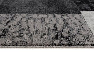 Rug Branch Modern Geometric Checkered Grey Black Runner Rug - 2'x13'