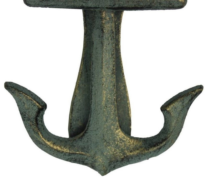 Cast Iron Decorative Anchor Door Knocker, Antique Bronze, 6"