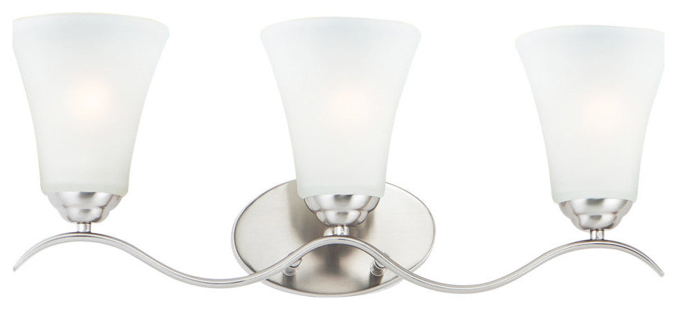 Vital 3-Light 23.5" Wide Satin Nickel Vanity Light