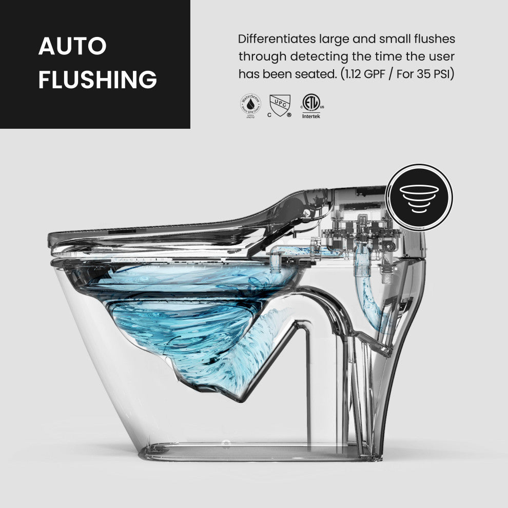 Smart Bidet Toilet with UV-A and Auto Flush