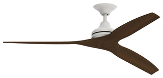 Fanimation Spitfire Ceiling 48" Fan, Matte White/Whiskey Wood