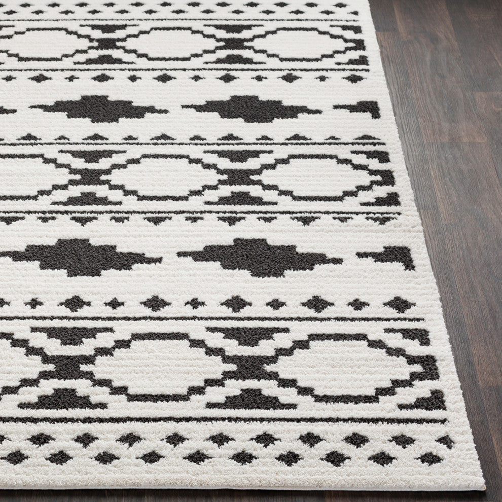 Machine Woven Moroccan Shag Rectangle Area Rug MCS-2305, 6'7"x9'6"