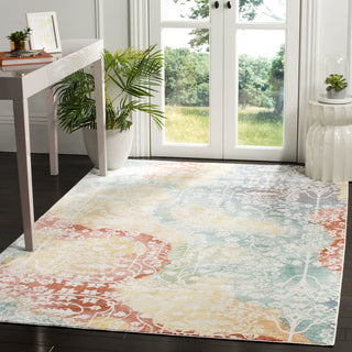 Safavieh Mystique Mys926T Rug, Blue/Rust, 4'x6'