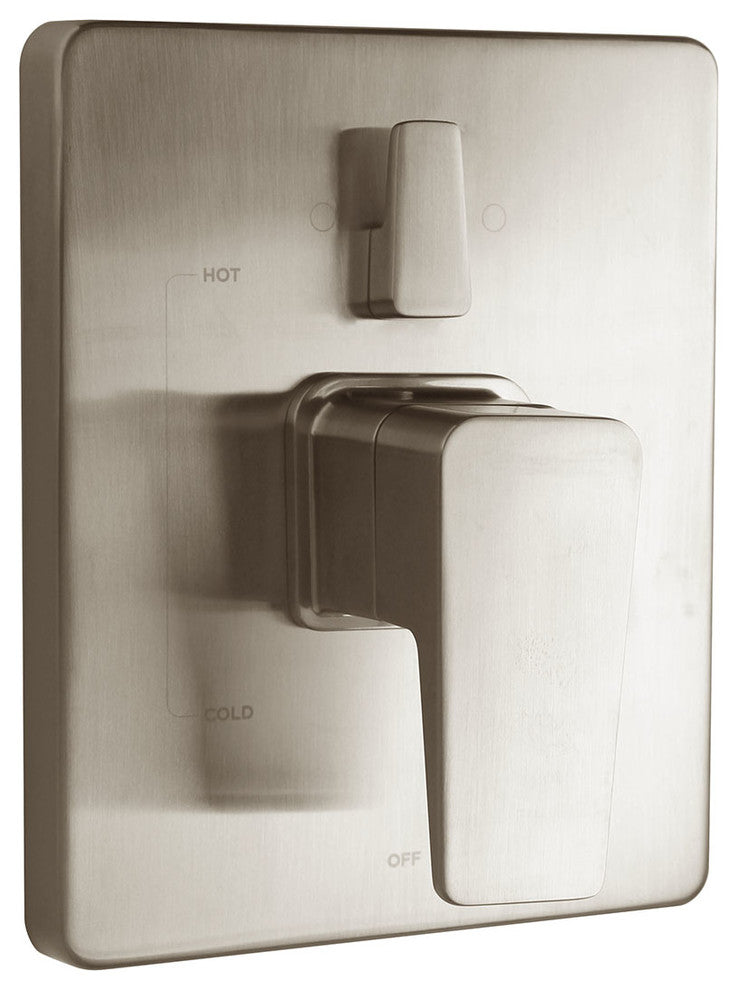 Kubos Pressure Balance Diverter Shower Valve Trim, Brushed Nickel
