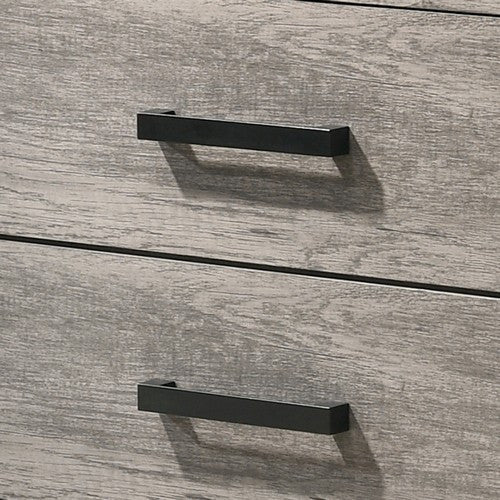 Benzara BM215295 Wooden Dresser With Bar Handles and Grain Details, Gray