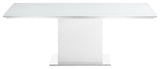 Bianca Dining Table With White Base and White Top