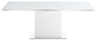 Bianca Dining Table With White Base and White Top