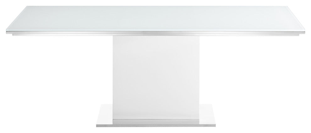 Bianca Dining Table With White Base and White Top