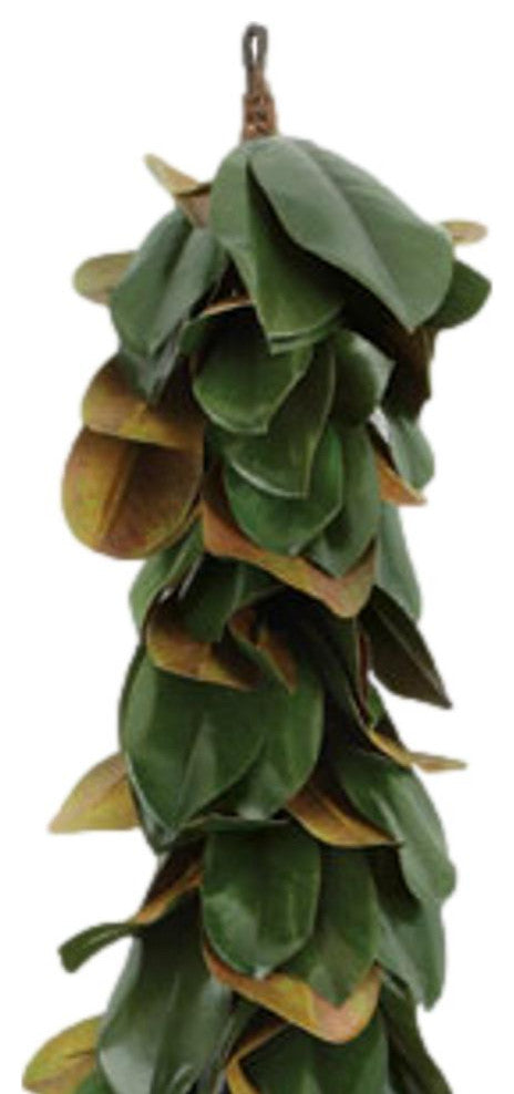 Elegant Large Southern Magnolia Leaf Garland Faux Leaves Hanging 72 in Long