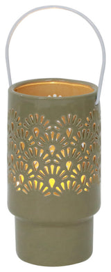 8In Led Shell Ceramic Lantern