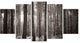 Beautiful Misty Forest in the Autumn, Forest Canvas Art Print, 60"x32", 5 Panels