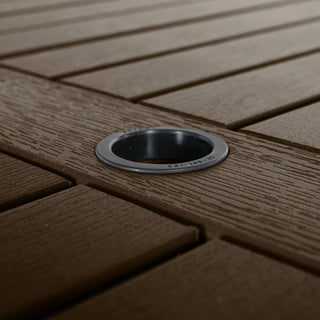 Hamilton 7-Piece Rectangle Dining Set, Weathered Acorn