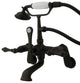 Kingston Brass Wall Mount Clawfoot Tub Faucet w/Hand Shower, Oil Rubbed Bronze