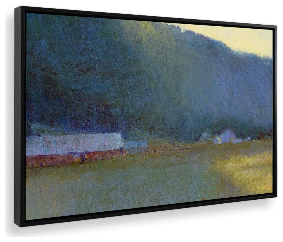 "Riverside Journey" - Peaceful River Landscape Canvas Art