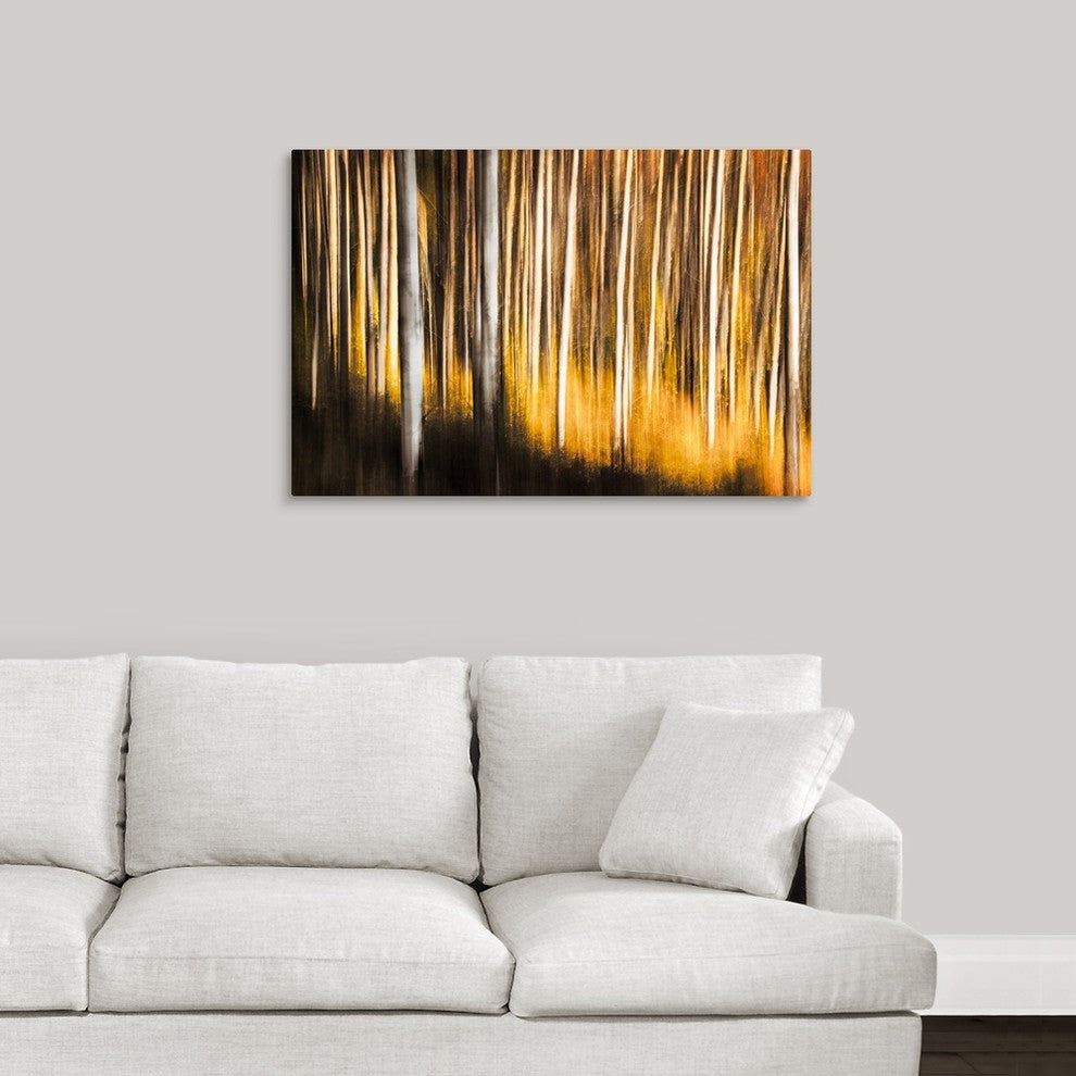 "Birches " Wrapped Canvas Art Print, 36"x24"x1.5"