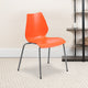 Orange Plastic Stack Chair RUT-288-ORANGE-GG
