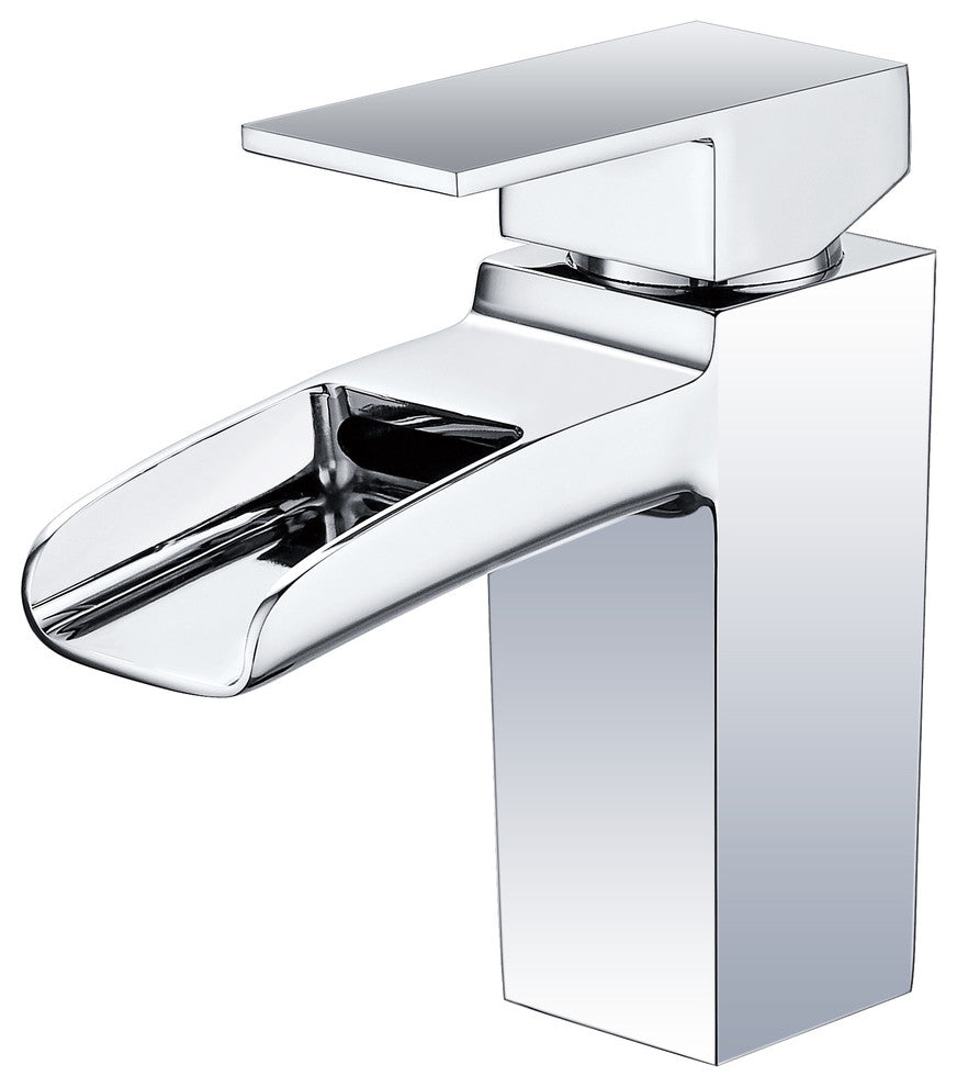Vanity Art 6" Height Bathroom Vessel Faucet, Chrome
