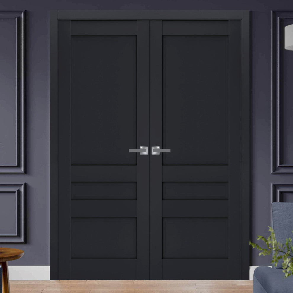 Interior Interior French Double Doors|Veregio 7411 Antracite -72x80